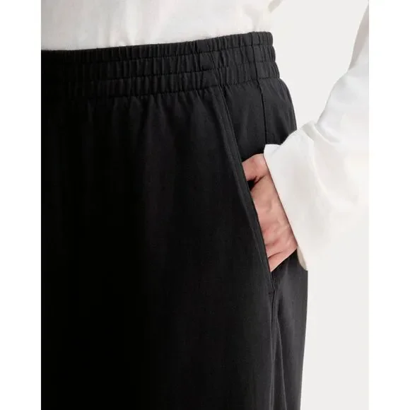 Everlane Everlane The Off-Duty Barrel Pant Black Organic Cotton Size XS NWT - Picture 5 of 13